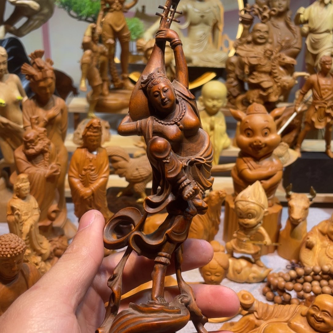 黄杨木南**坊小叶做旧飞天