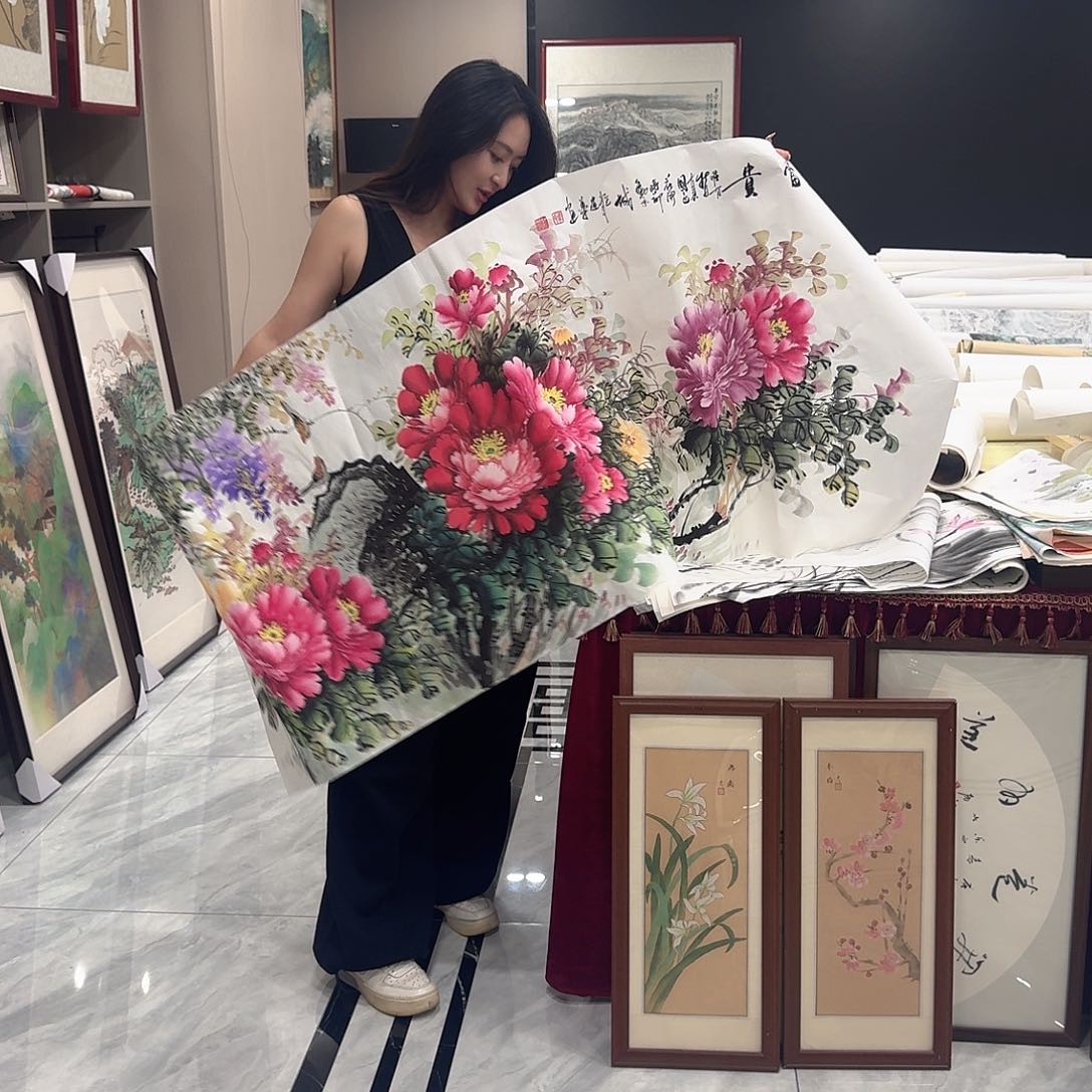 国画国画作品多次