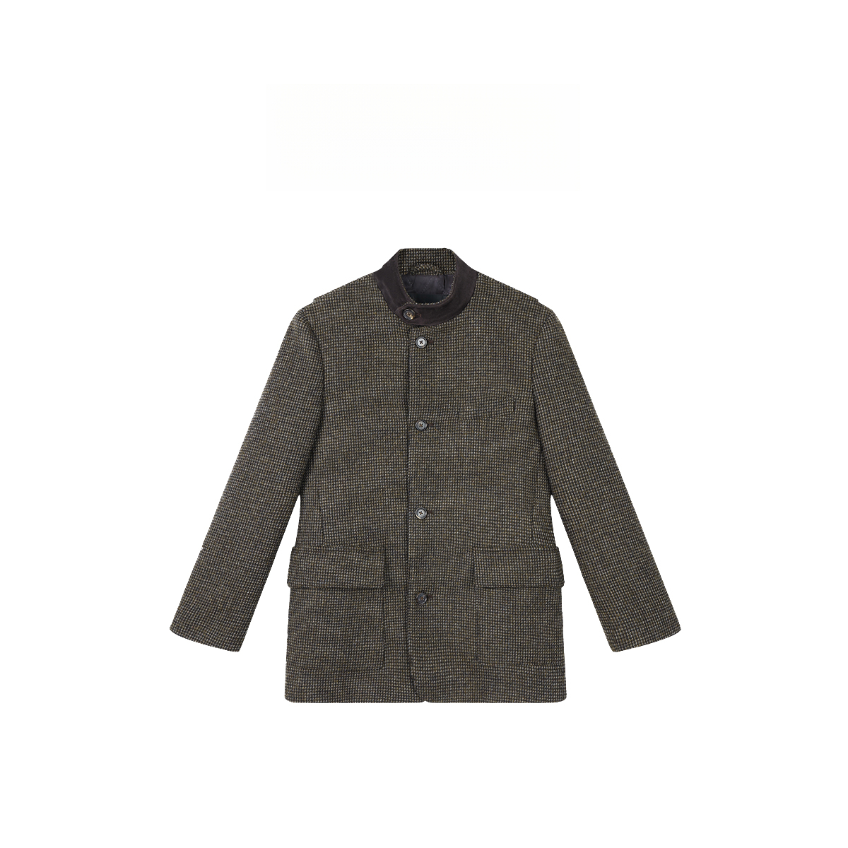 “卡摩西”秋冬立领小香风单排扣外套 745