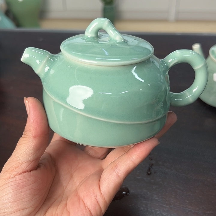 龙泉云间青瓷小米茶器