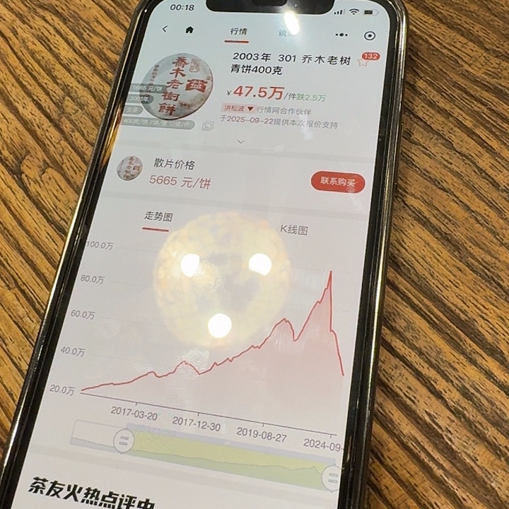 2003年明星茶易武乔木老树100克