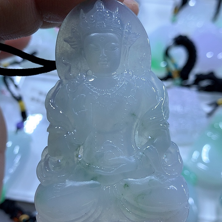 翡翠颈饰未镶嵌天然翡翠A货吊坠