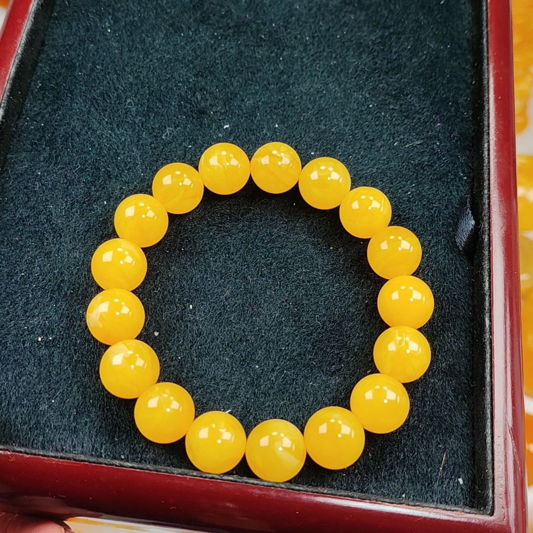 蜜蜡手串未镶嵌手串12