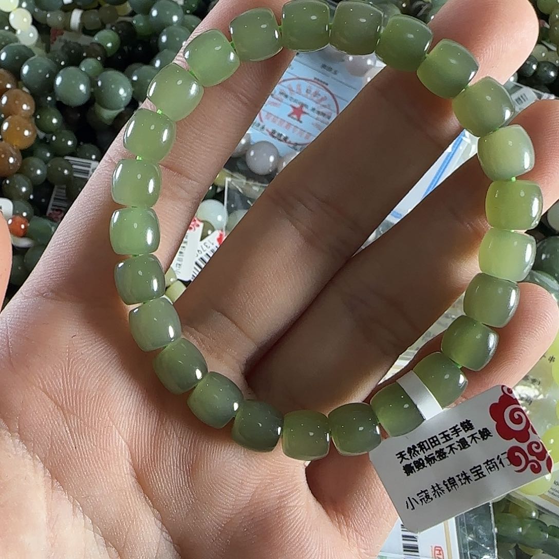 和田玉手链未镶嵌133