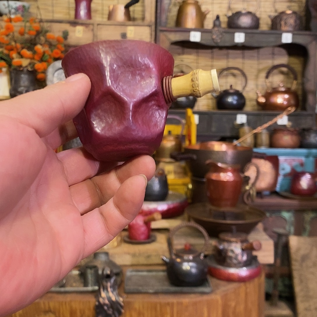 青****今语择物 紫铜铜杯