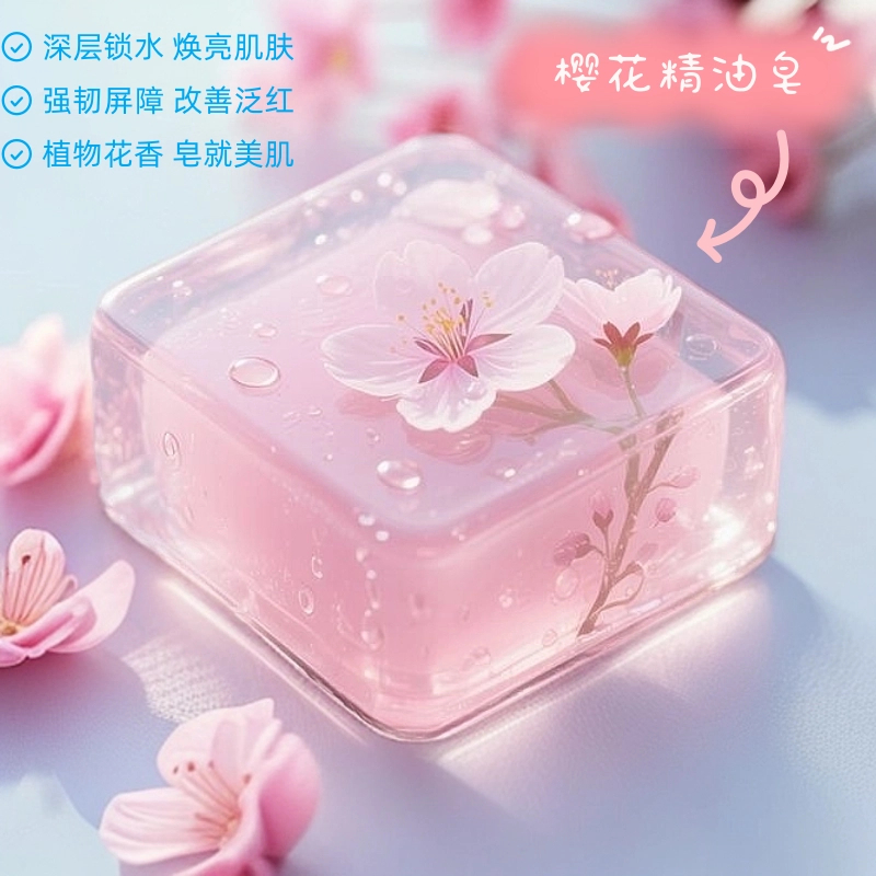 【洗完清爽舒适】樱花精油皂能洗全身洗澡植物萃取成分天然滋润保湿