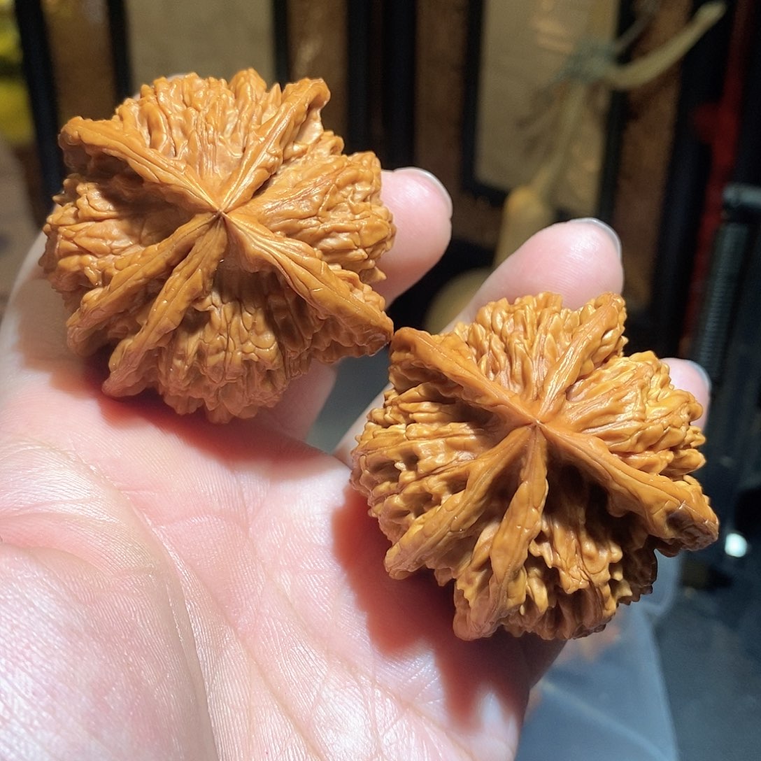 文玩核桃把件王勇五棱52