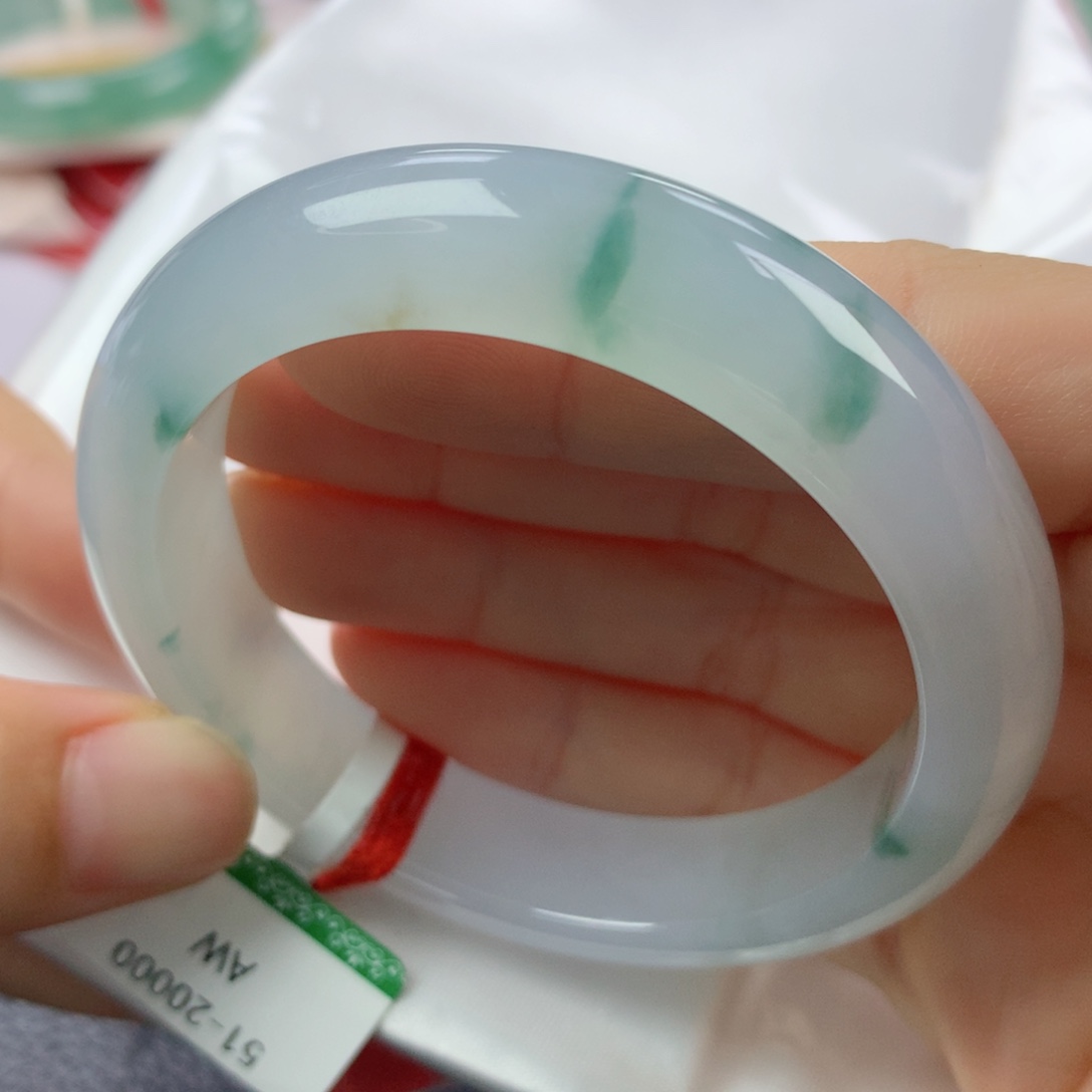 未镶嵌手镯翡翠缅甸天然翡翠A货51.3正