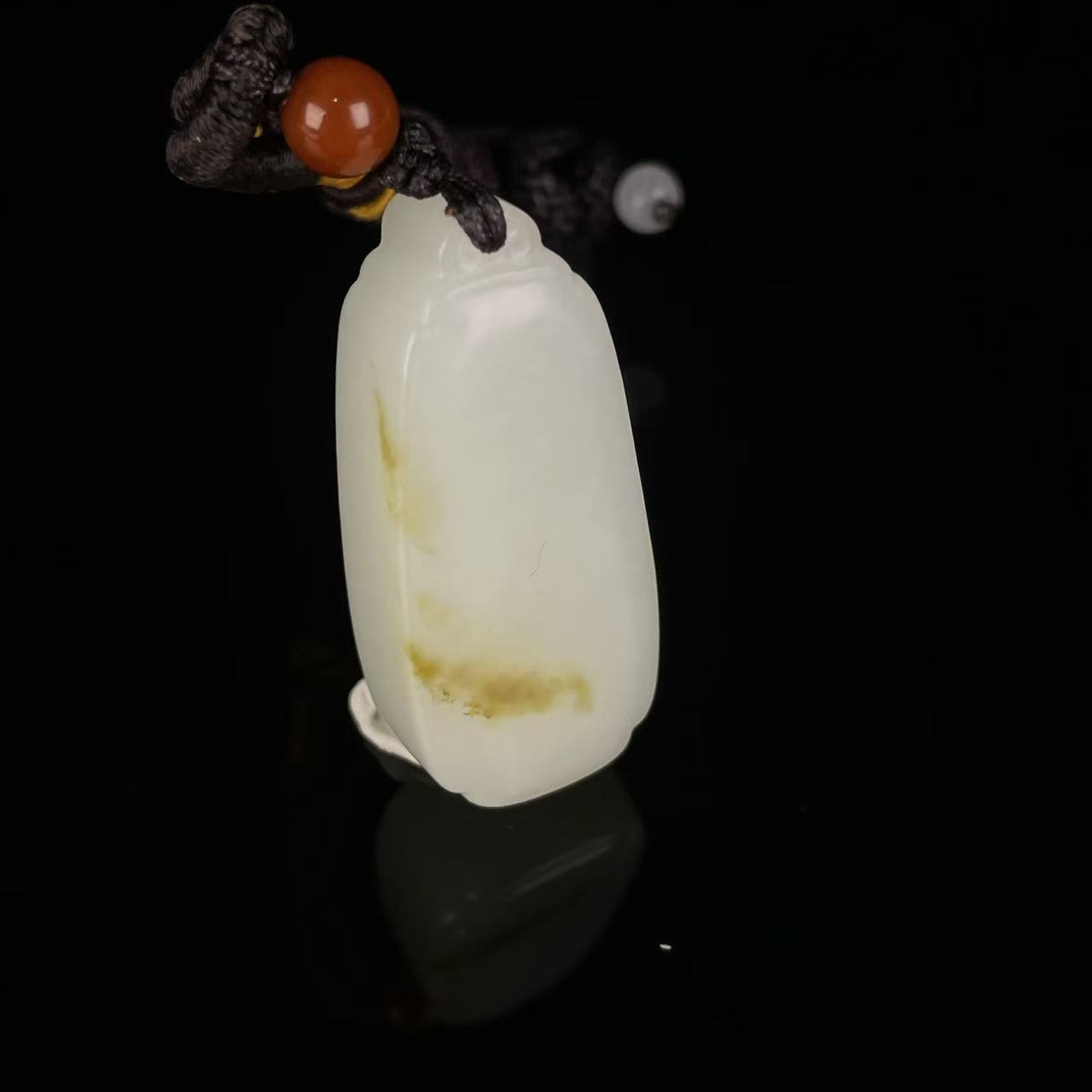 WL573092/民国和田玉无事牌/上海西香记