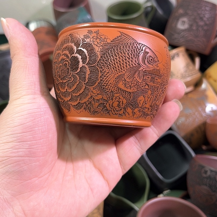 茶杯紫砂全手工紫砂主人杯