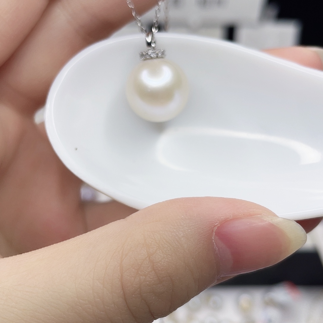 合金淡水珍珠吊坠(赠链)