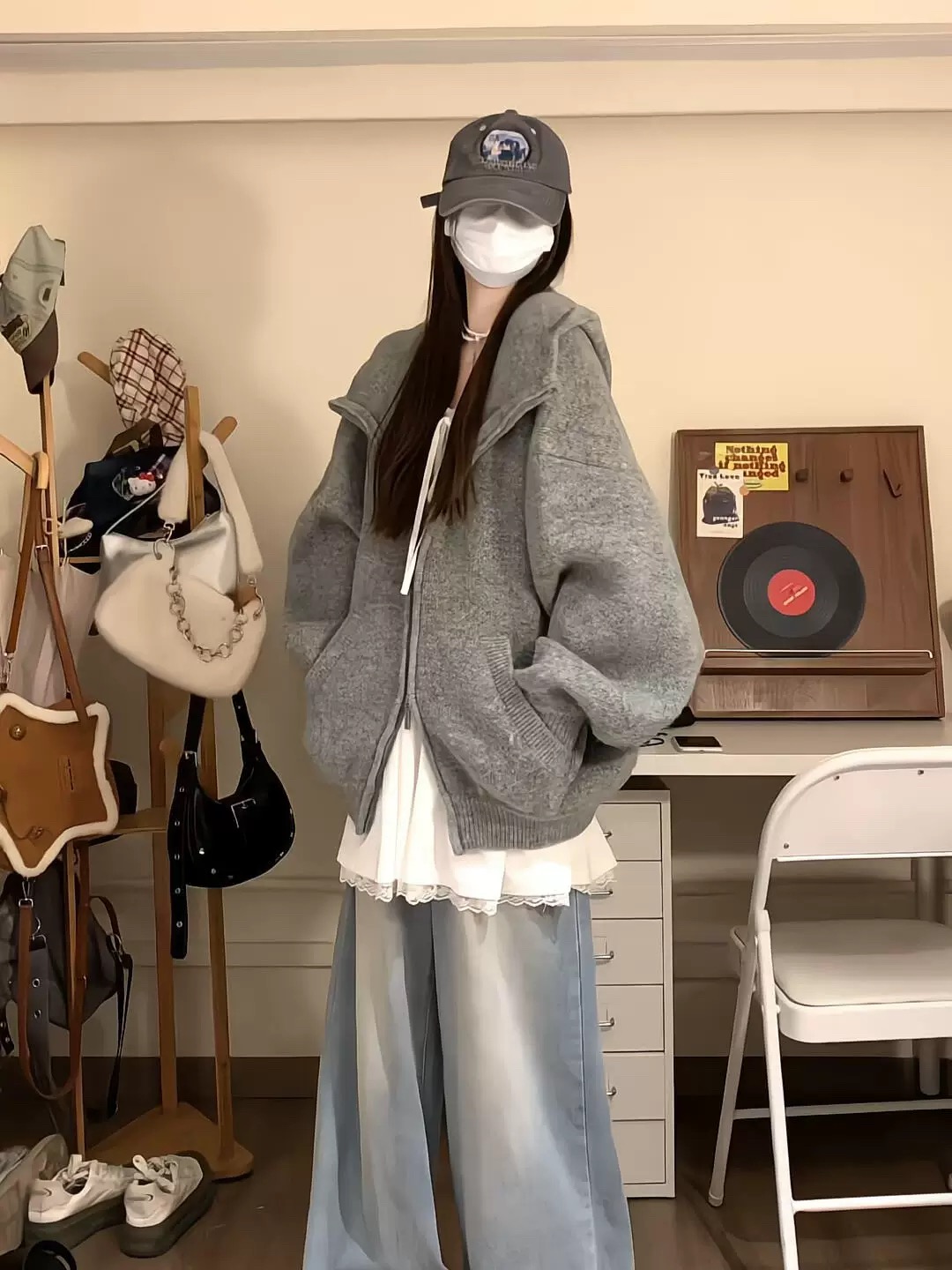 秋冬韩系女款针织外套上衣时尚秋季女装冬季【实物以直播间为准】