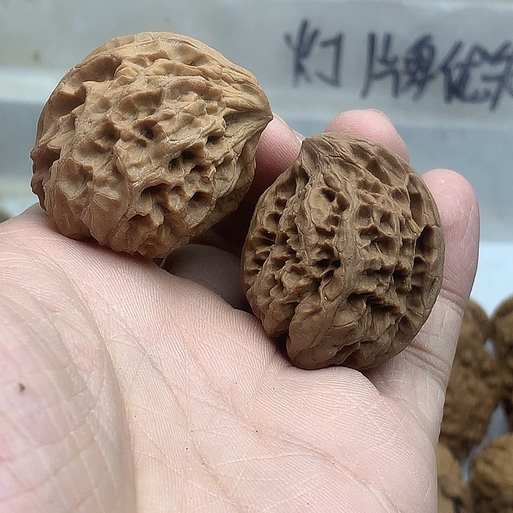 文玩核桃吊坠38 野牛座山雕 有色差