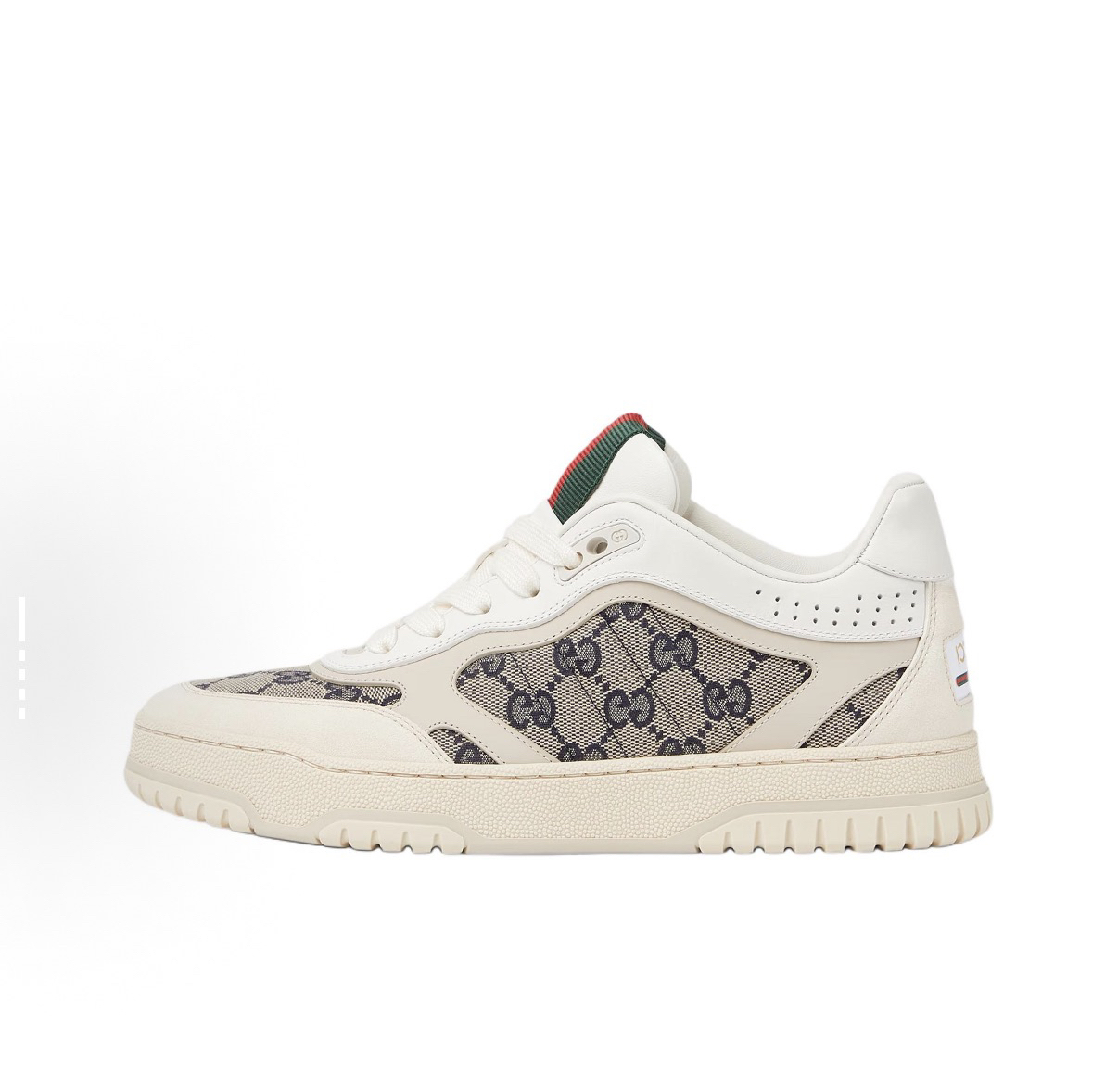 未使用 GUCCI/古驰 古驰 Reweb 米色蓝色满印老花板鞋