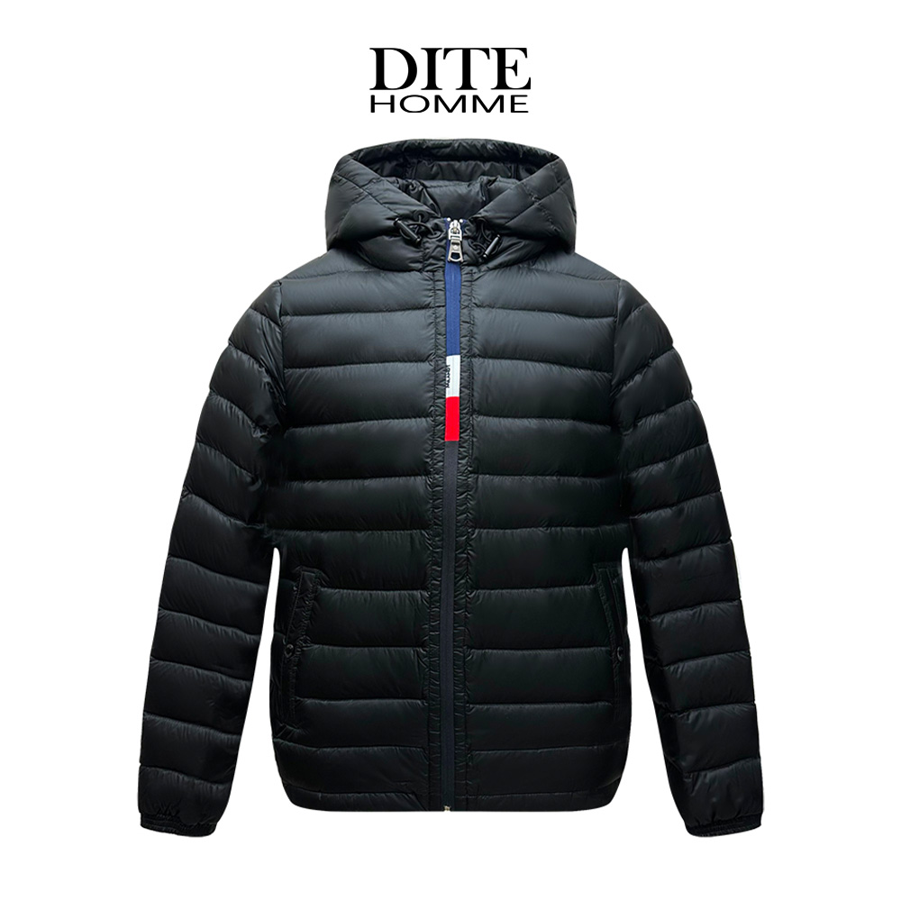 DITE男装 三色排骨羽绒连帽秋冬拉链经典百搭轻薄带帽羽绒服休闲