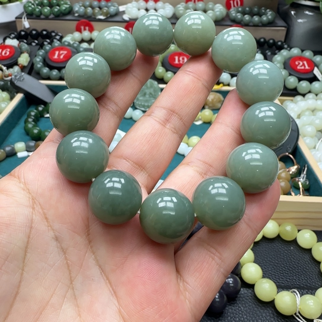 和田玉未镶嵌手链18