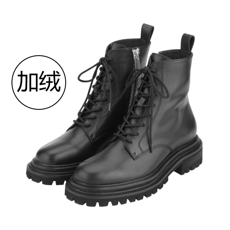 L357百搭系带女马丁靴（加绒）