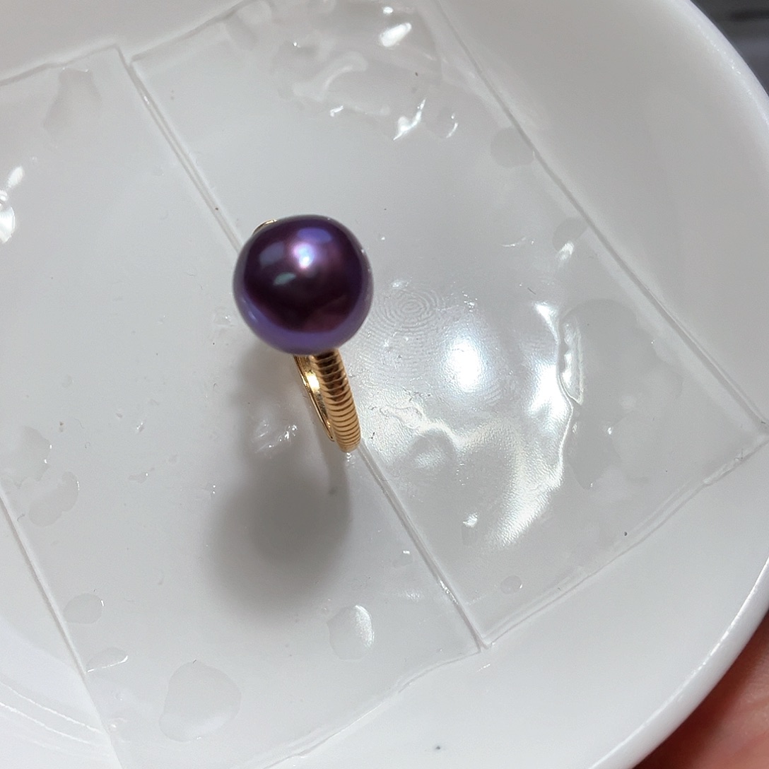 淡水珍珠戒指银S925镶嵌