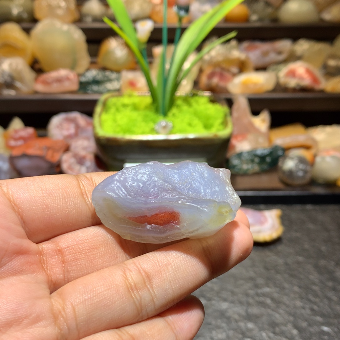 玛瑙/玉髓未镶嵌项链