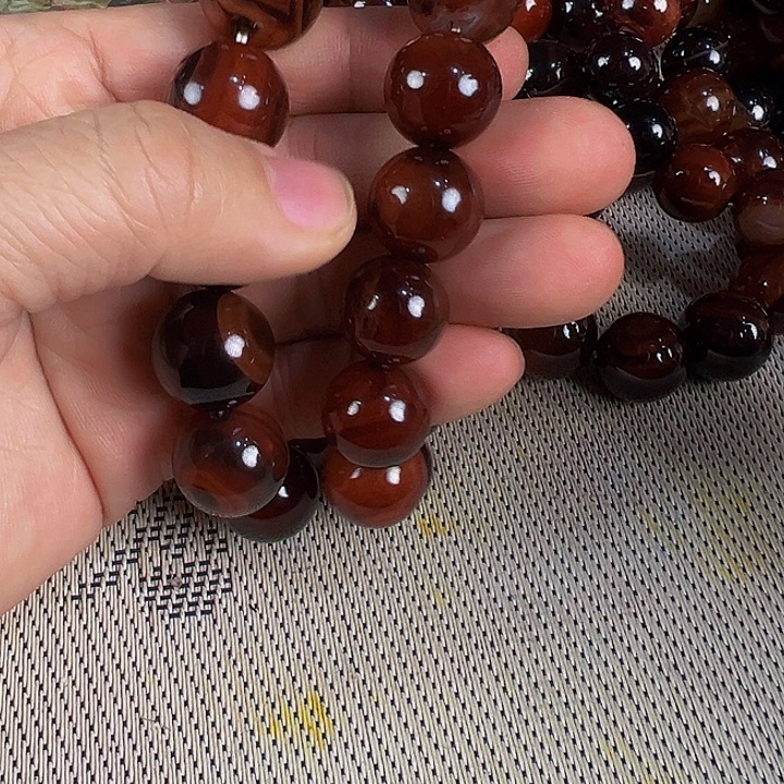 朋***友玛瑙/玉髓未镶嵌手链