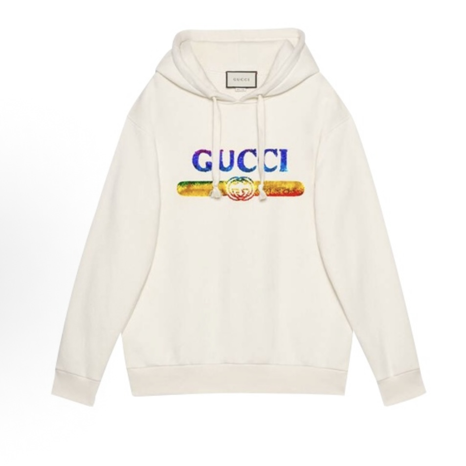 99新 GUCCI/古驰 字母LOGO连帽卫衣LYGP192