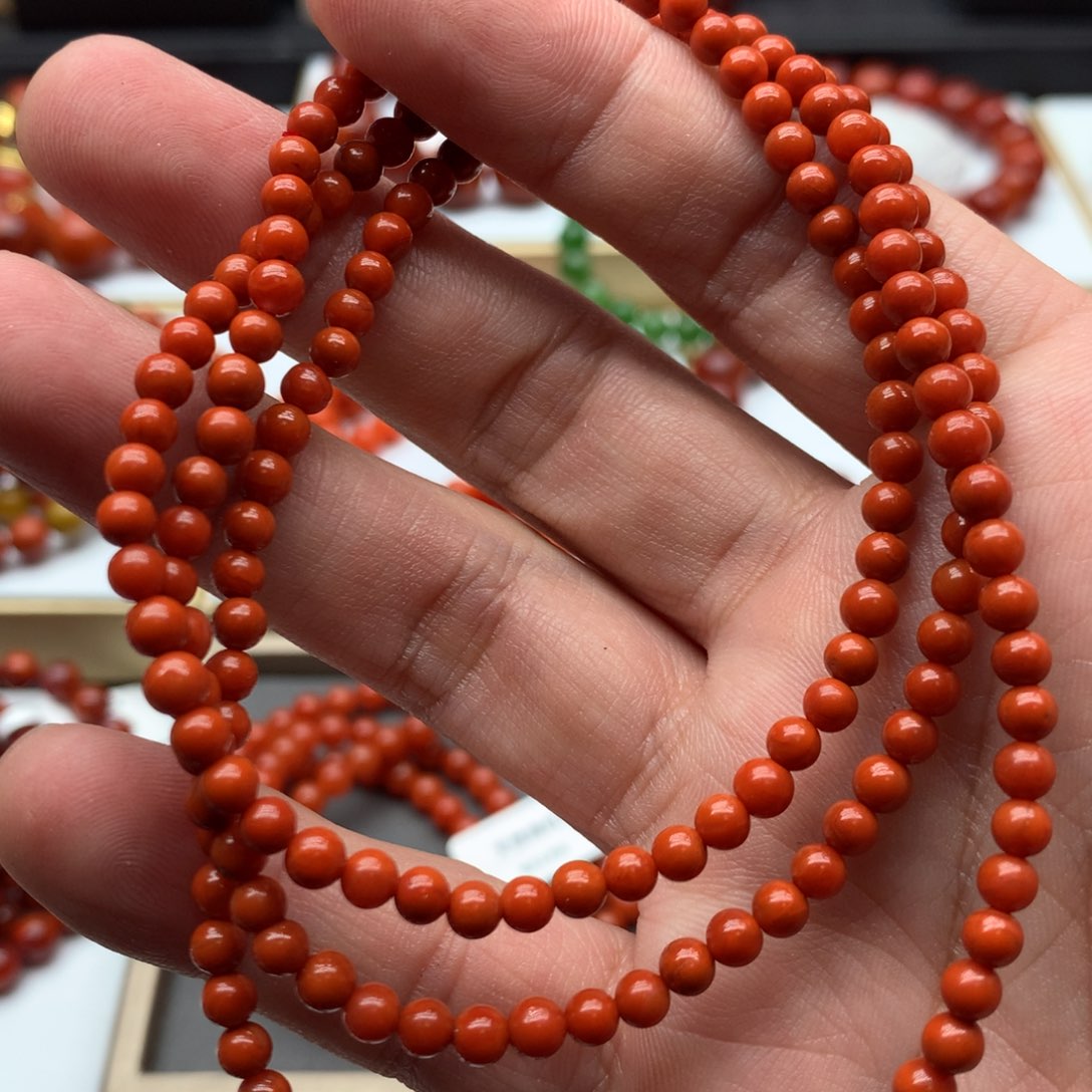 南红玛瑙手链，发货一个未镶嵌