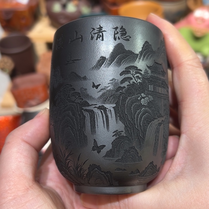 茶杯紫砂宜兴紫砂主人杯