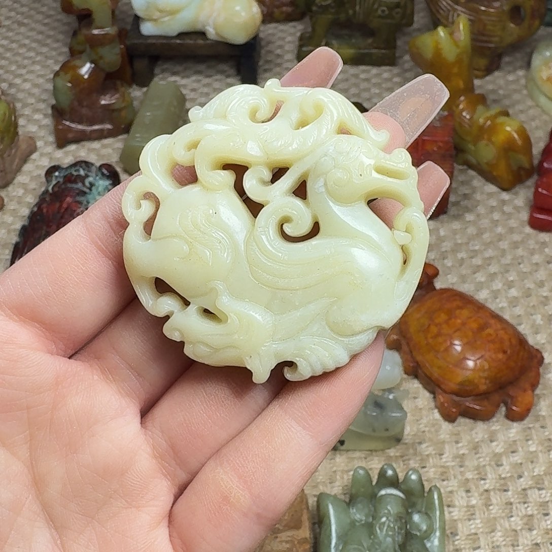 白玉菩提吊坠挂件