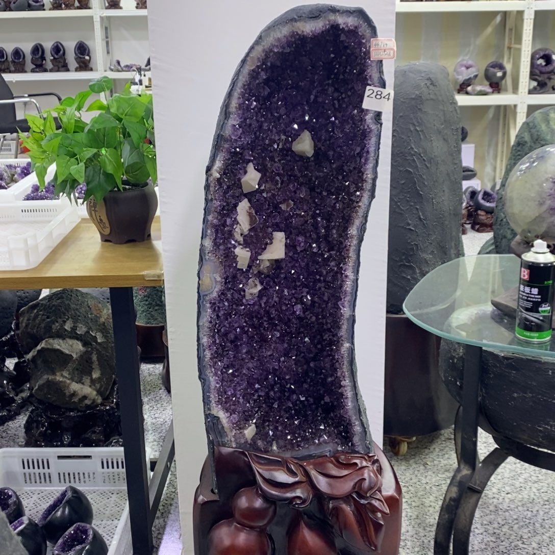 大型摆件（非配饰）水晶未镶嵌紫水晶284