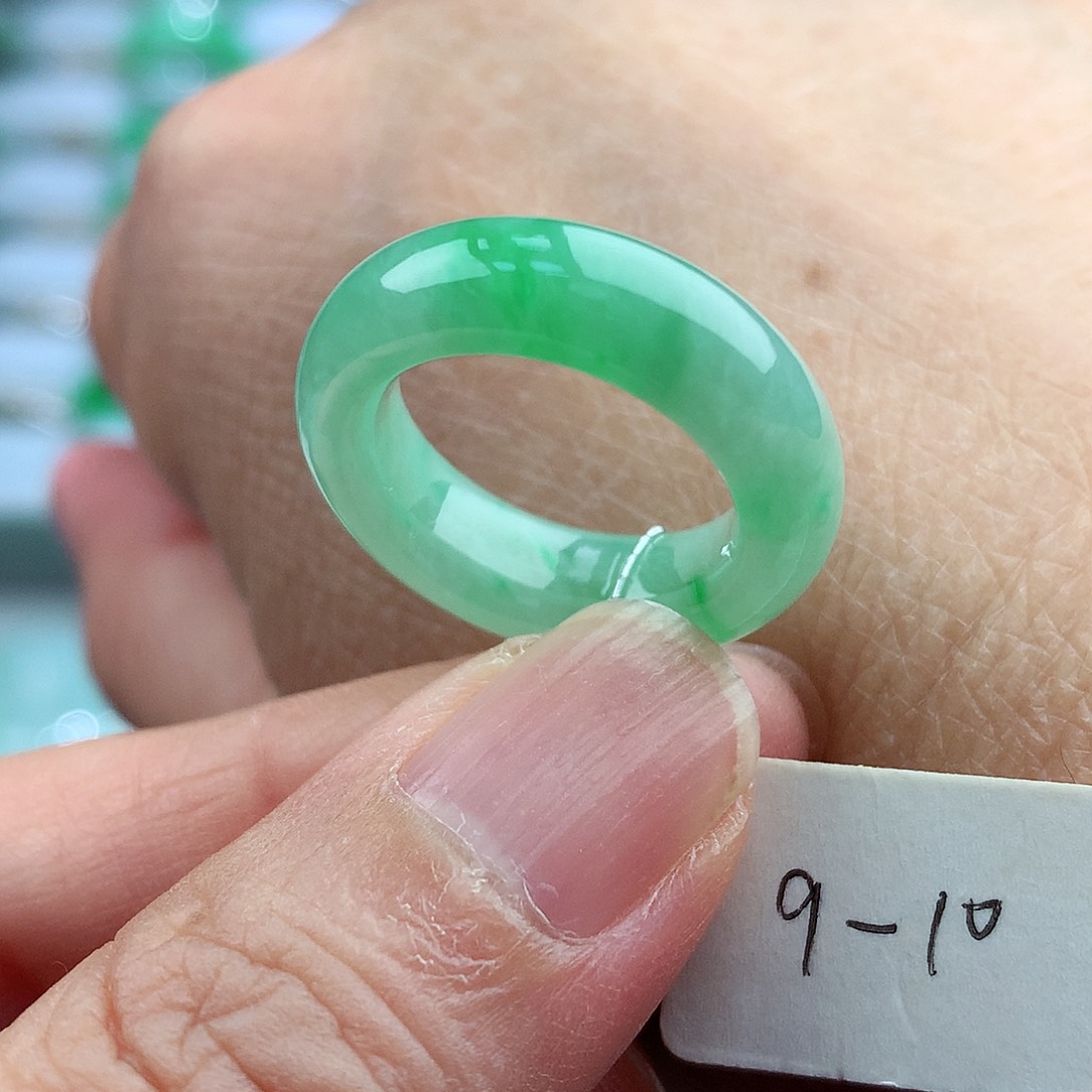 未镶嵌戒指翡翠9-10号