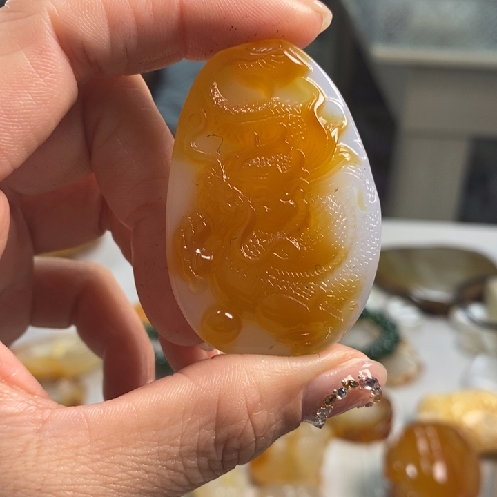 玛瑙/玉髓吊坠(不含链)未镶嵌