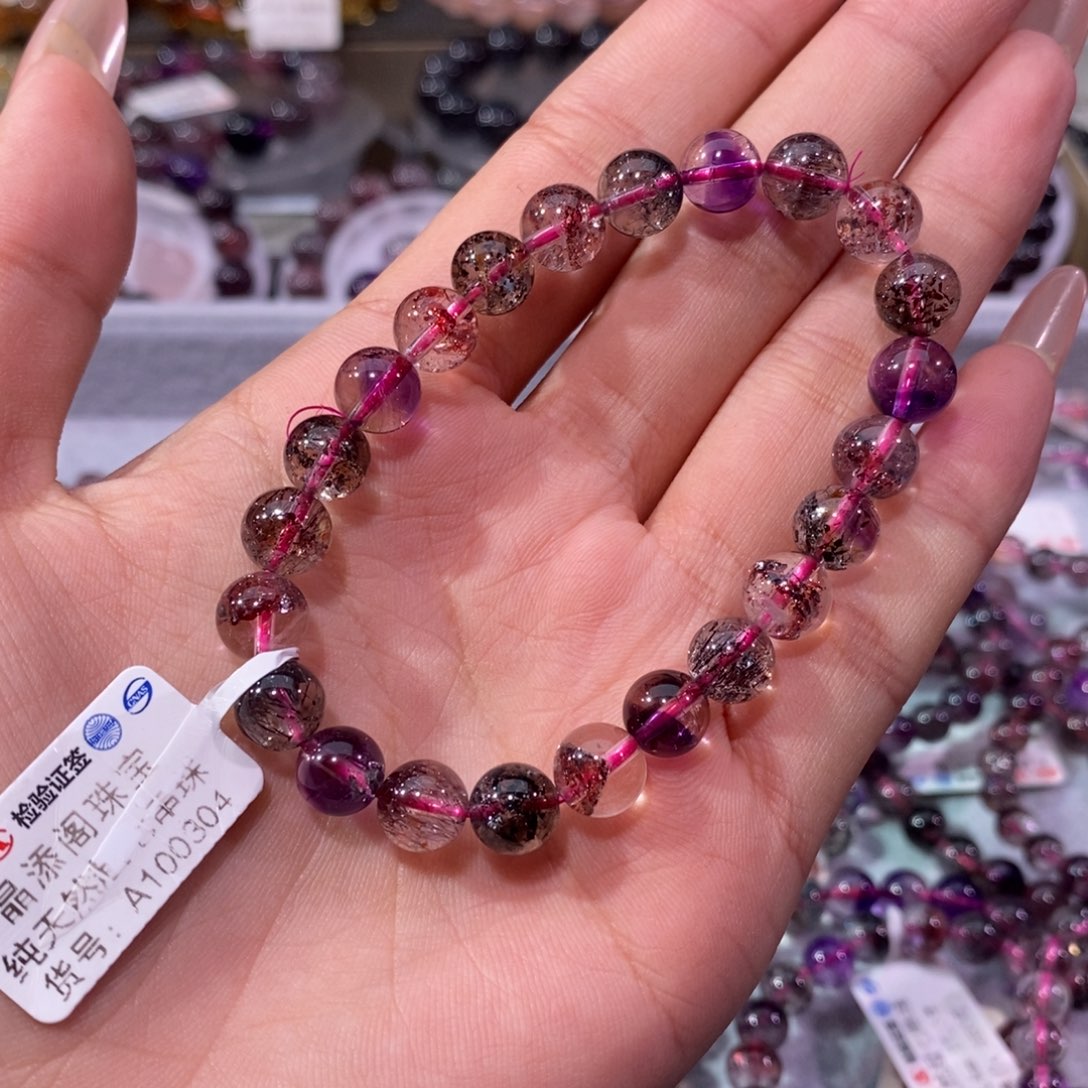 水晶手串未镶嵌超七毒液8+