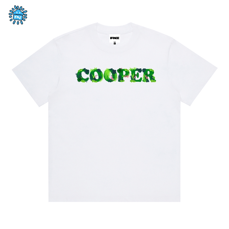 FNI Cooper系列（花草基础）卡通趣味纯棉短袖男女t恤新款发泡