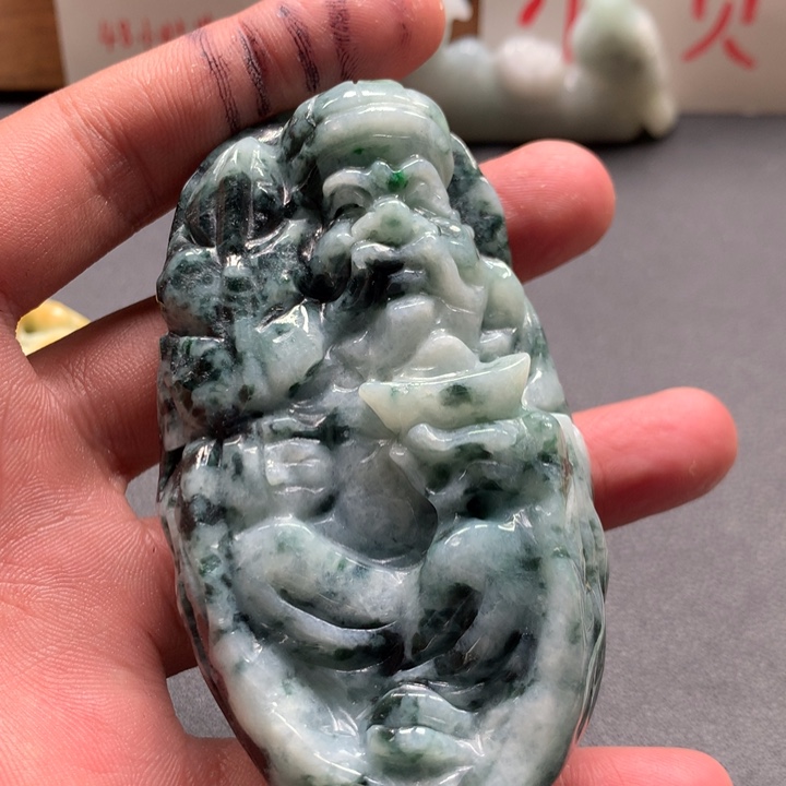 翡翠未镶嵌颈饰保真天然a货翡翠