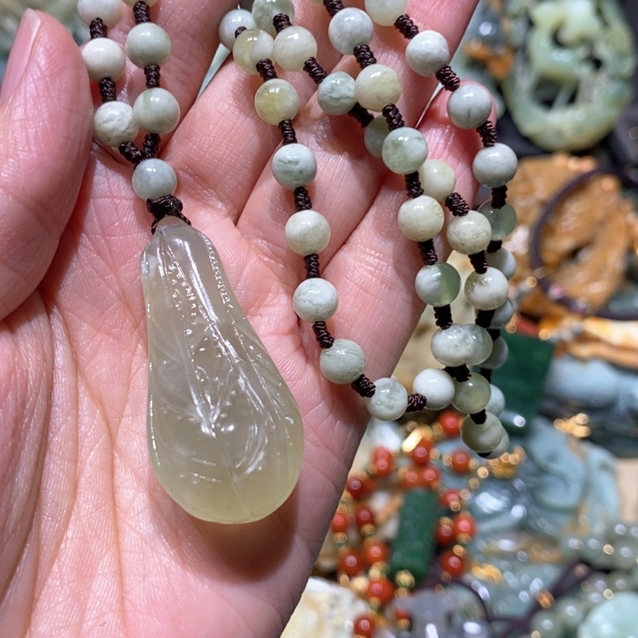 岫玉毛衣链未镶嵌