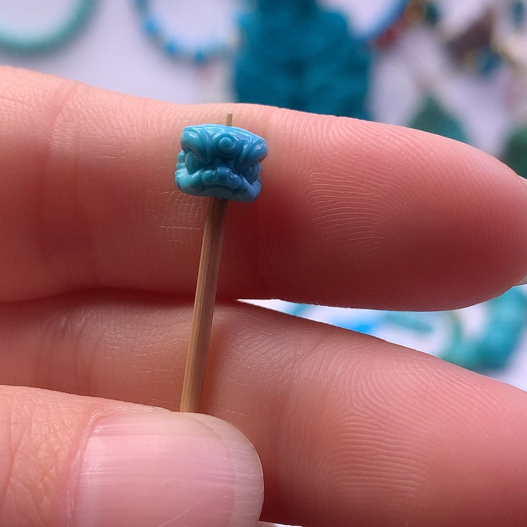 绿松石未镶嵌雕刻7+