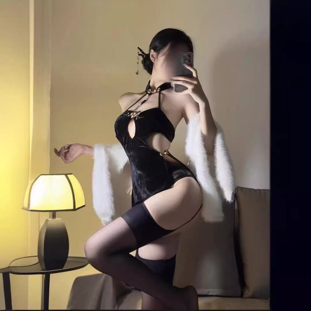 新中式性感旗袍网红睡裙显瘦美背