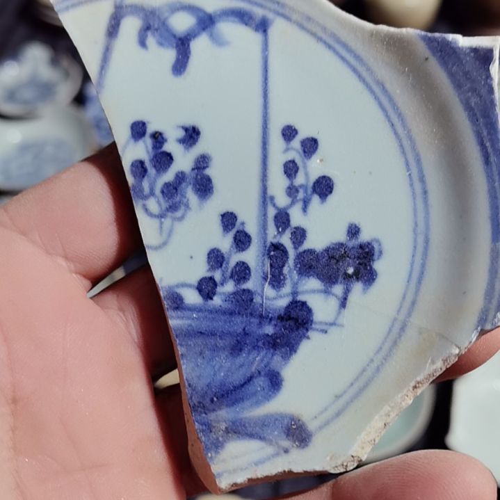 瓷片青花影青杯垫标夲