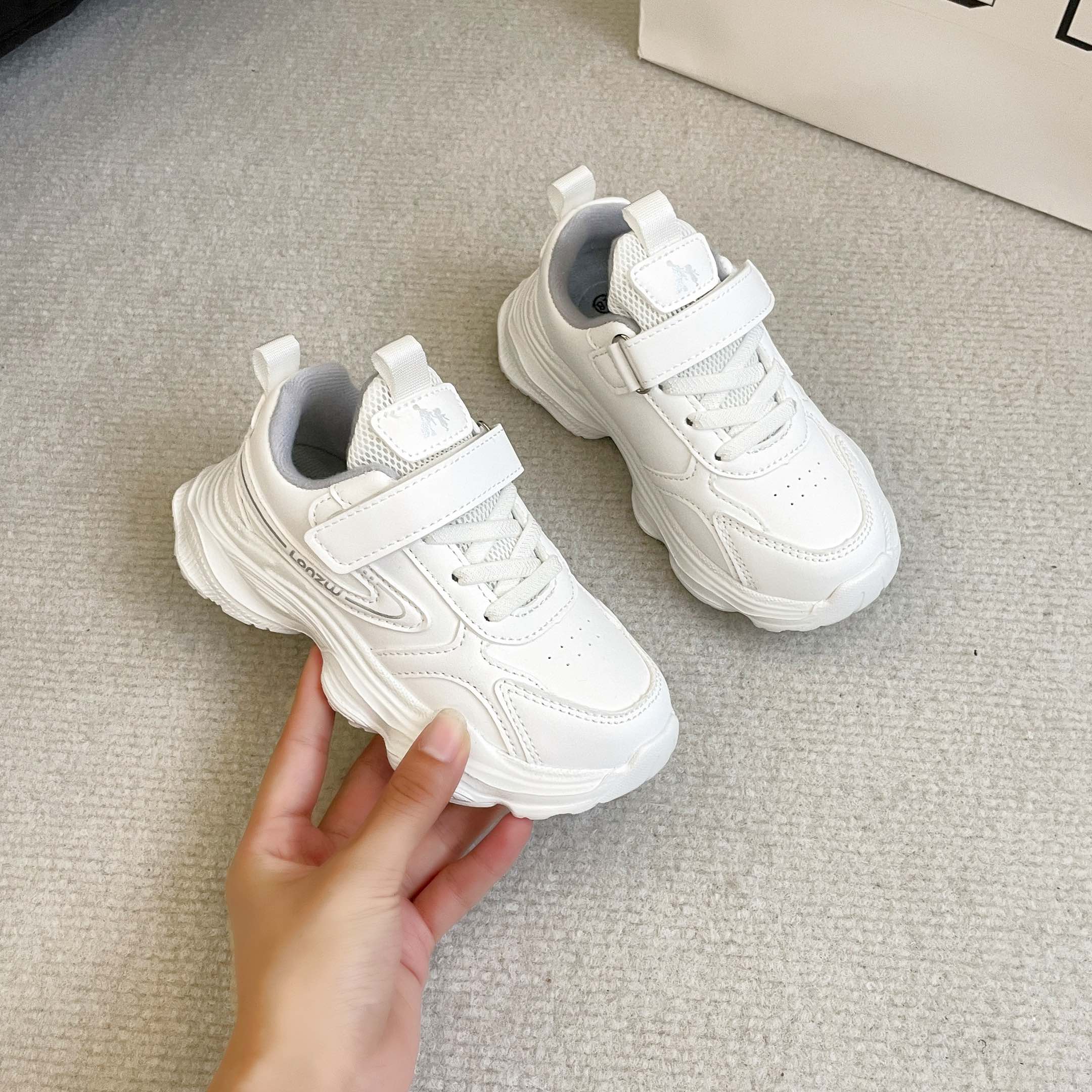 儿童二棉老爹鞋2025秋冬季新款防滑魔术贴运动鞋百搭防滑跑步童鞋