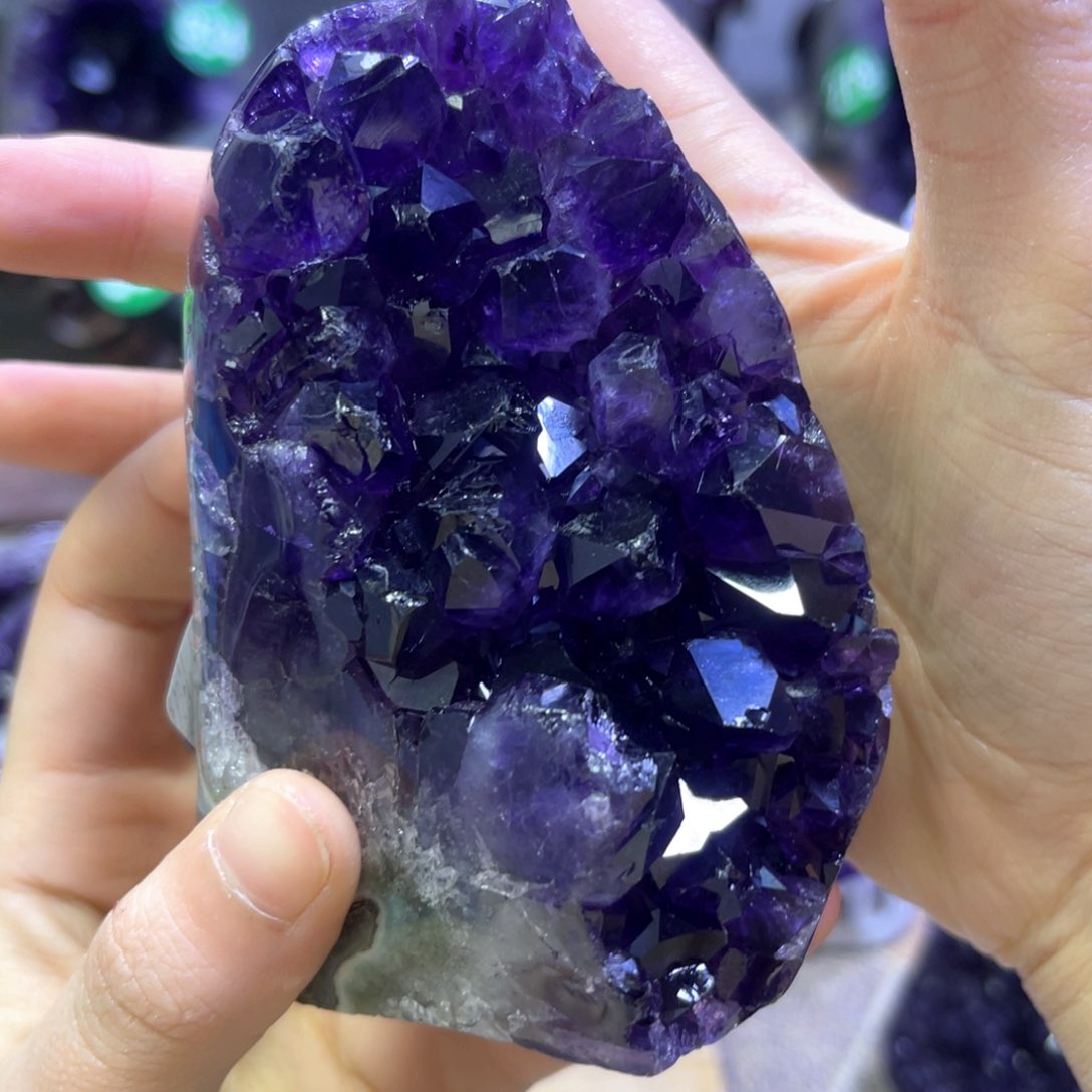 紫晶摆件未镶嵌紫水晶