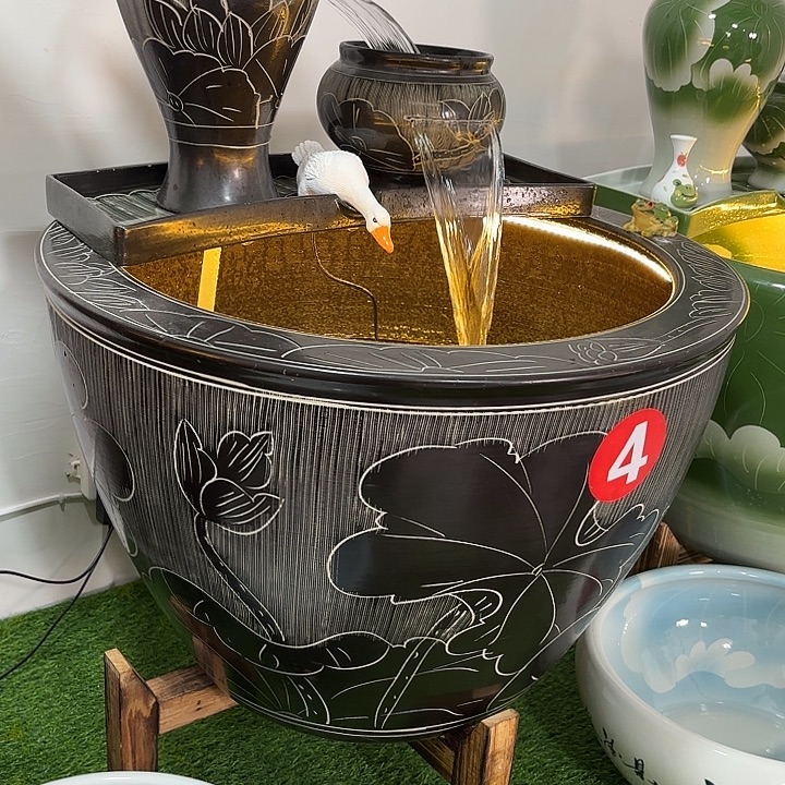 其他陶景德镇陶瓷黑荷63口径