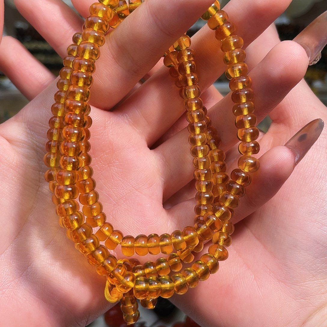 南***雅琥珀未镶嵌裸石抚顺琥珀6➕108金珀