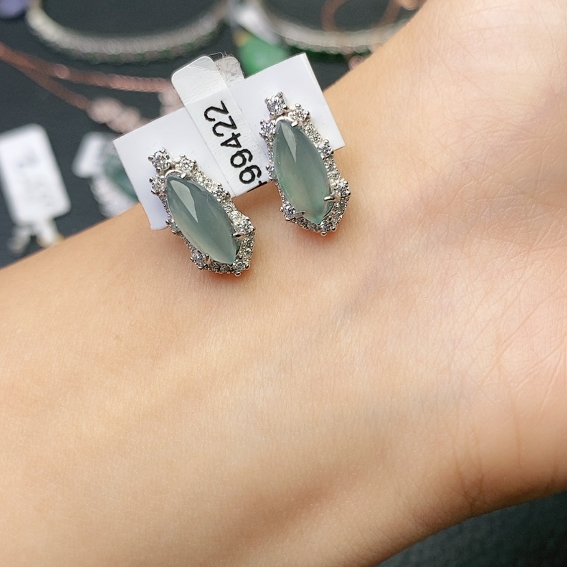 【闪购商品】翡翠戒指未镶嵌天然翡翠耳钉