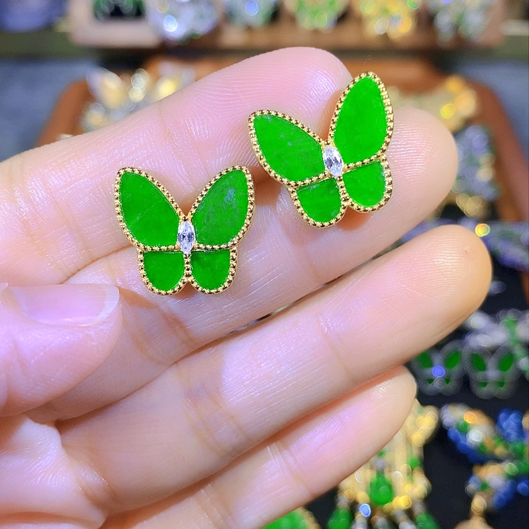 吊坠(不含链)银S925镶嵌翡翠