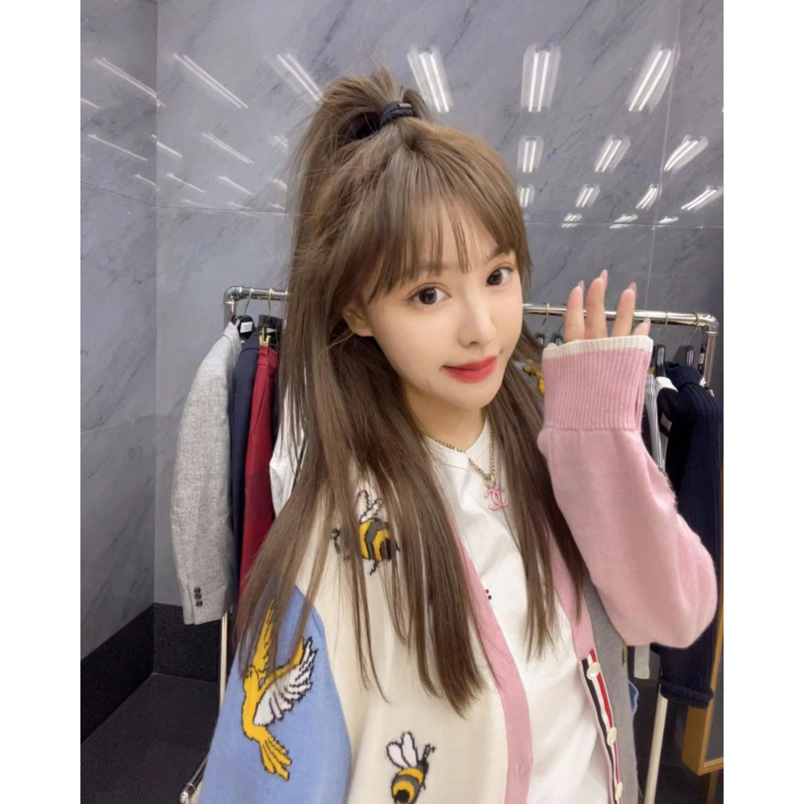 【HoorayLin】蜜蜂针织开衫外套#HF-230709