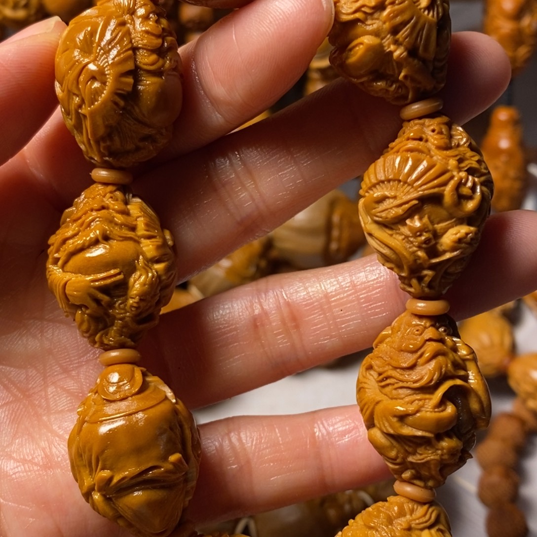 沧***粟手串/手链橄榄核钟馗