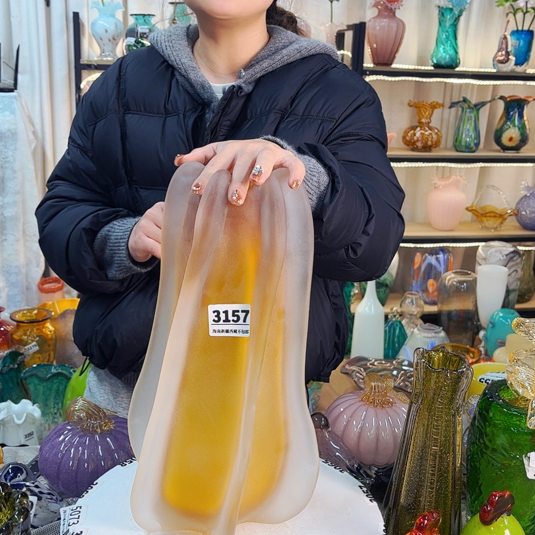 家悦美居琉璃花瓶摆件