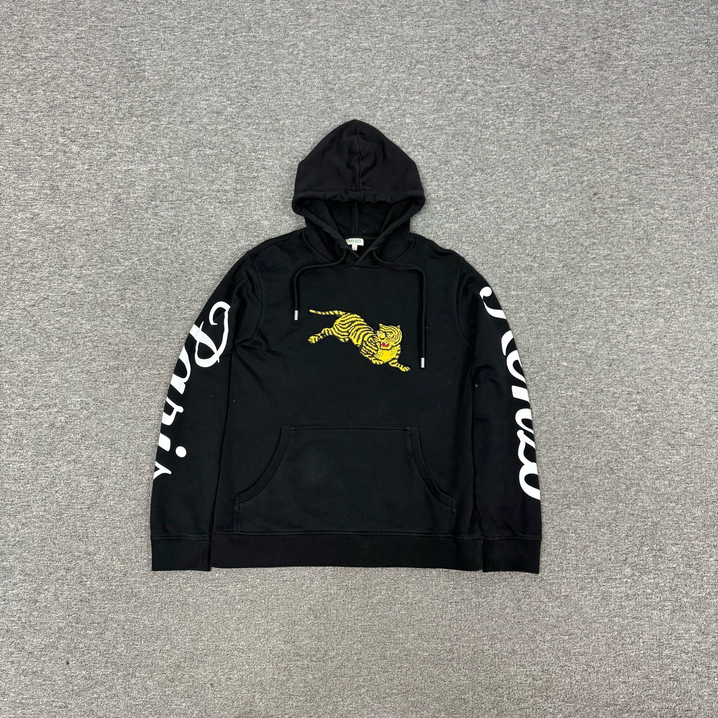 99新 AMIPARIS kenzo 老虎刺绣印花手臂logo 连帽卫衣 s码 99新