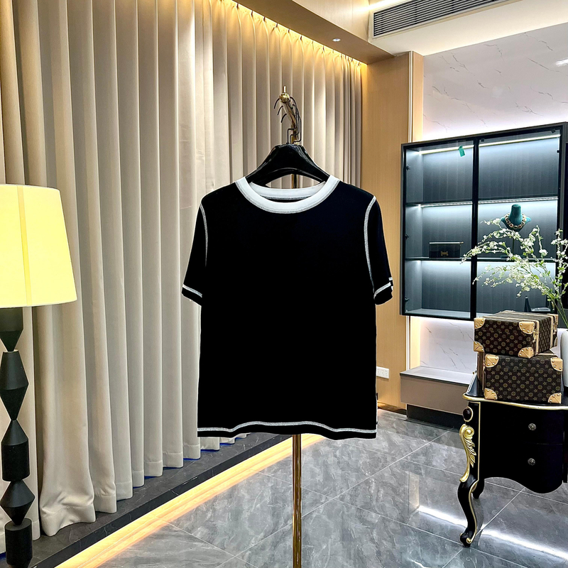 2025夏季薄款刺绣星球小众设计短袖T恤女时尚百搭GK-142