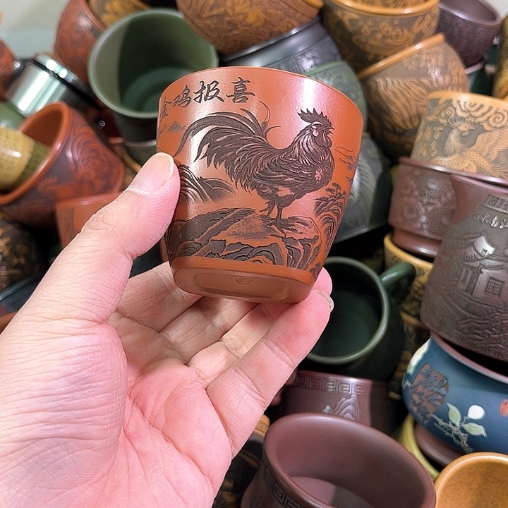 茶杯紫砂全手工紫砂主人杯